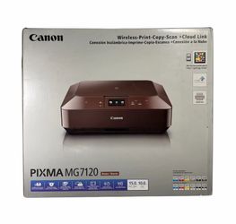 Canon PIXMA MG7120 Wireless Inkjet Photo All-in-One Printer - New in Box - Brown