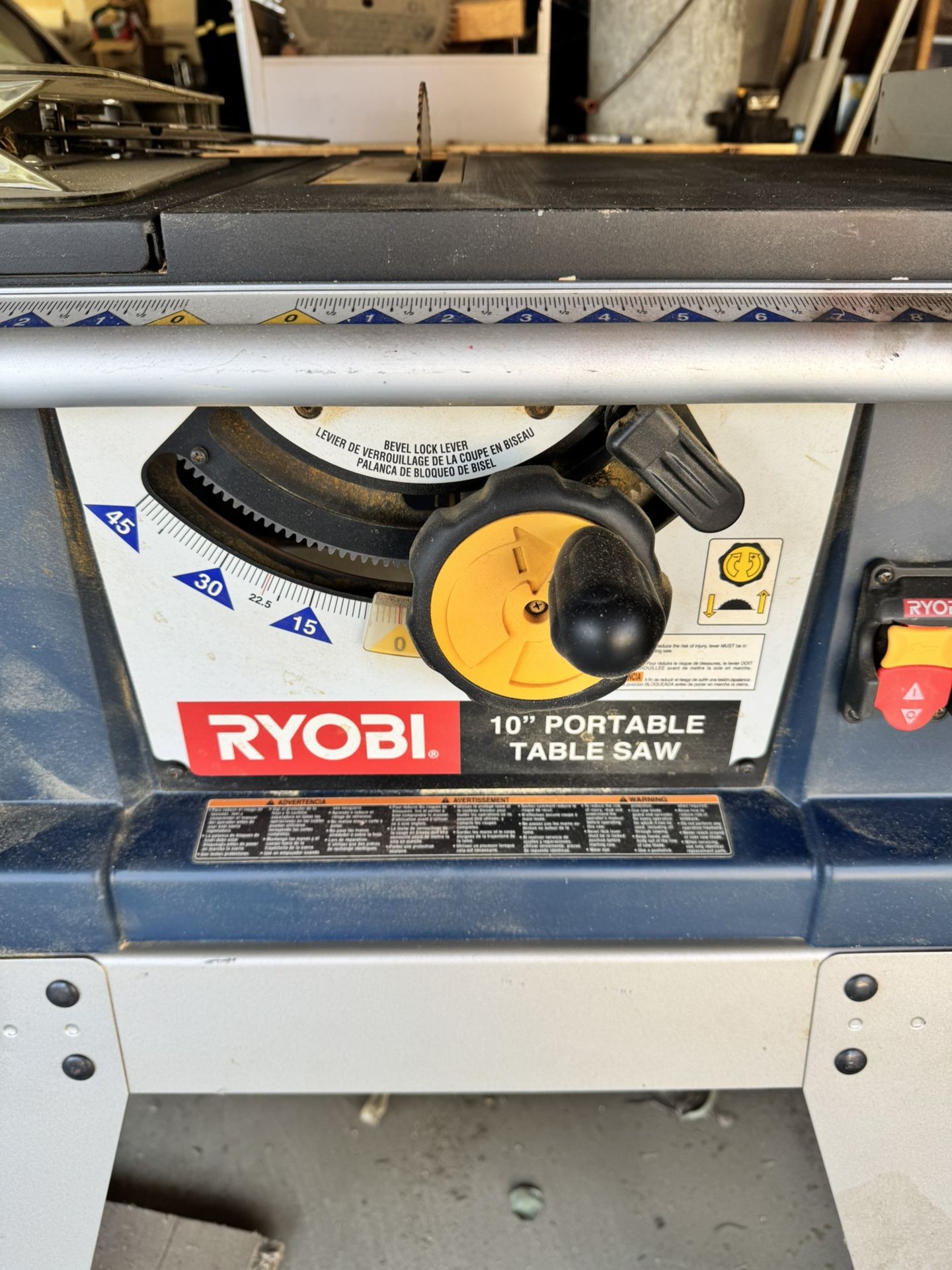 Ryobi 10 Inch Portable Table Saw