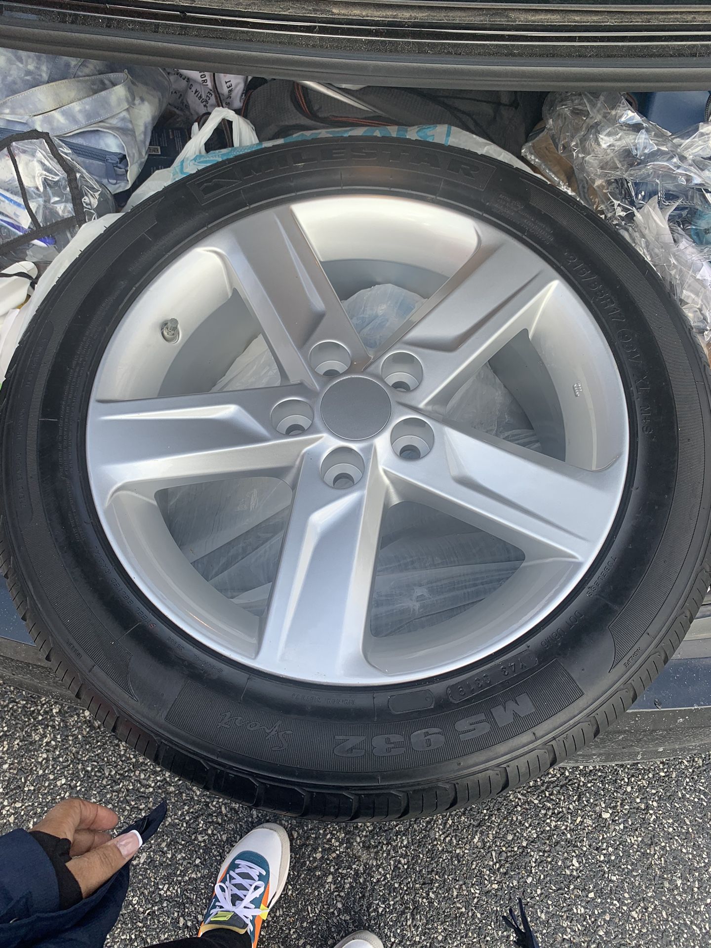 New Tire, New Refurbished Rim And New Value Stem