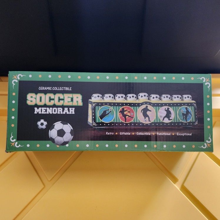 Soccer Menorah ~ Hanukkah
