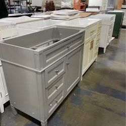 $140 Each Solid Wood Frame 30” Bathroom Vanity Without Sink 36” $175 Without Sink