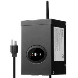 DEWENWILS 200W Smart Low Voltage Landscape Transformer, Waterproof, Schedule and Timer, Compatible with Alexa and Google Home, 120V AC to 12V AC for L