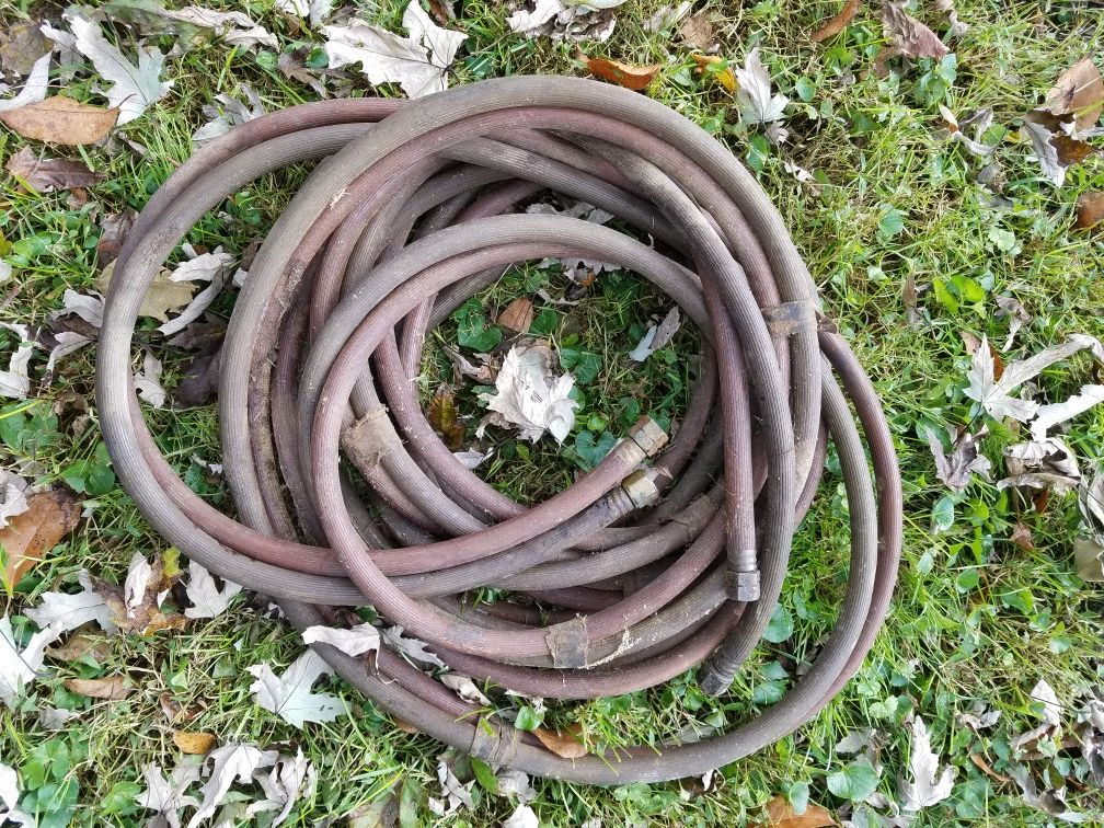 25ft twin line oxy-acety gas welding hose.