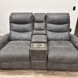 Gray Reclinable Couches 