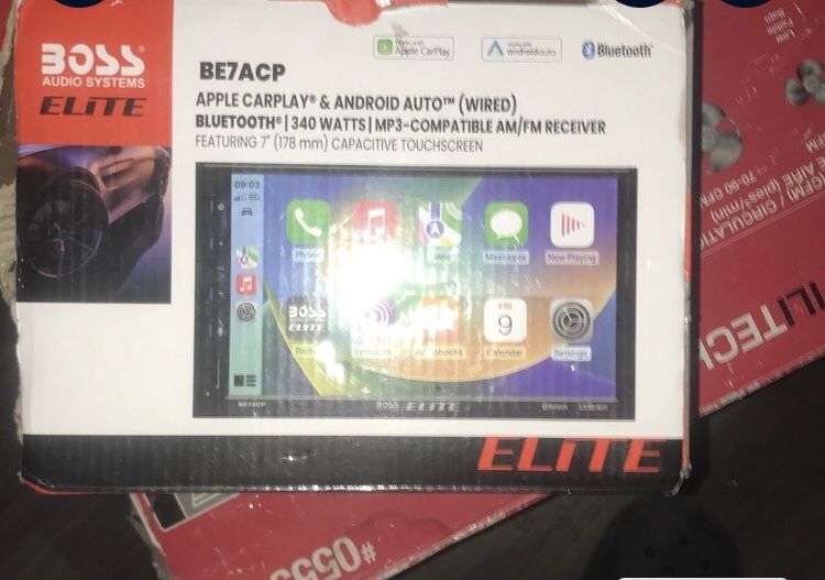 Apple Carplay & Android Auto Wired Bluetooth AM\FM Receiver