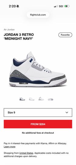 Jordan 3 midnight navy