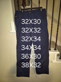ARIAT FRC M4 GLEN GUARD FEATHER LIGHT WEIGHT RELAXED BOOT CUT NAVY BLUE PANTS