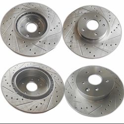 Front & Rear Disc Brake Rotor Fit 2007-2013 Nissan Altima