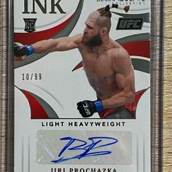 UFC JIRI PROCHAZKA IMMACULATE AUTOGRAPH #10/99