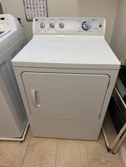 GE White Front-Load Dryer