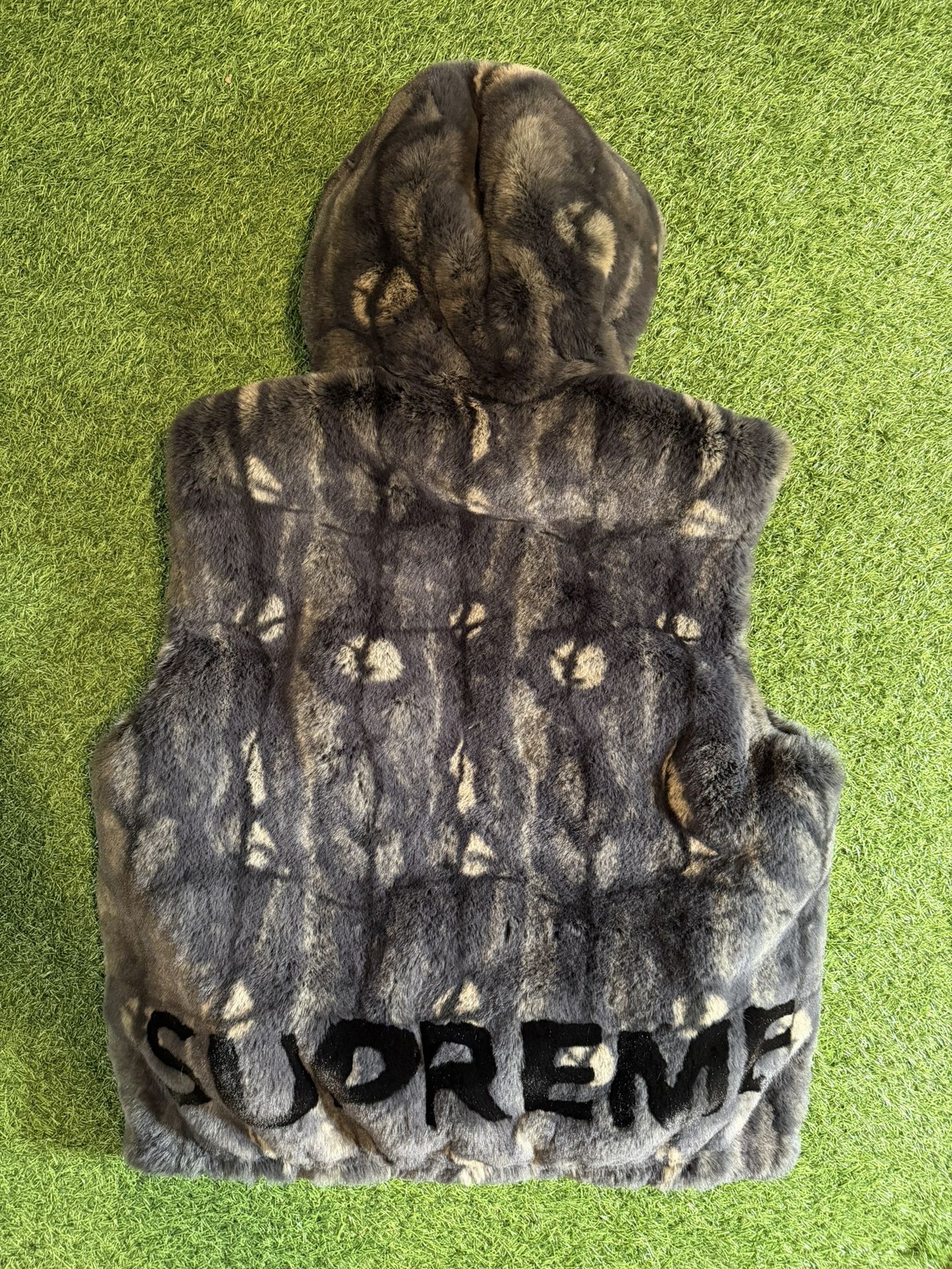 Supreme Faux Fur Hooded Vest