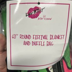 Betsy Johnson outdoor Flamingo Blanket