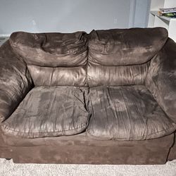 Brown Loveseat 