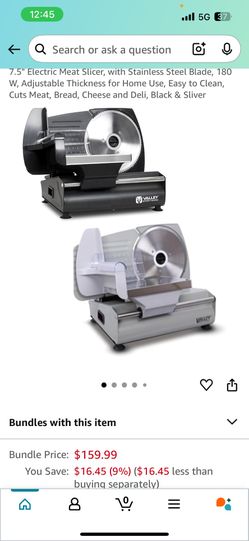 Valley Sportsman 7.5" Electric Meat Slicer