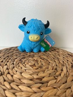 Bull cow squishy blue and pink
