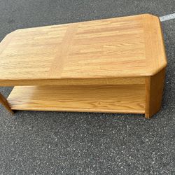 Light brown coffee table 