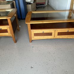 Coffee Table And Matching End Table