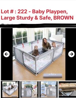 NEW IN BOX… XXL BABY PLAYPEN 47”X71”X25.5”