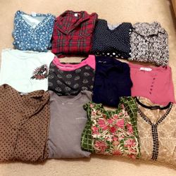 Women’s Tops, And Pants Size Medium And Large