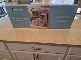 Brand New whitmor shoe storage with drawers