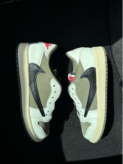 Jordan 1 Travis Scott Medium Olive PS Size 2Y