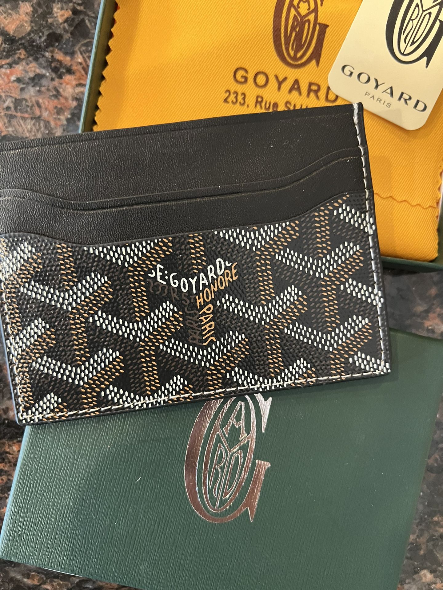 Goyard Card Wallet Unisex 