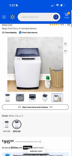 Magic chef washer