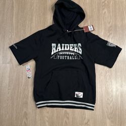 Size Large - Mitchell And Ness Vintage Oakland Las Vegas Raiders NFL Football Hoodie Sweater Jacket - New Era 47 Brand Sports