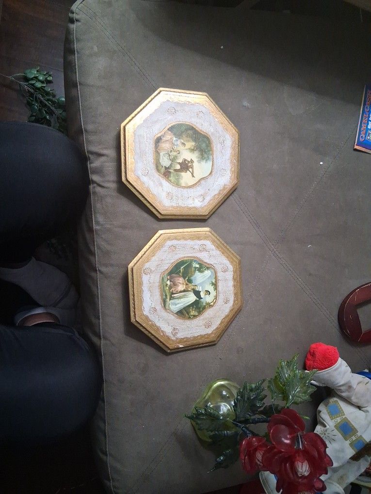 Vintage Italian Floretine Wall Pictures