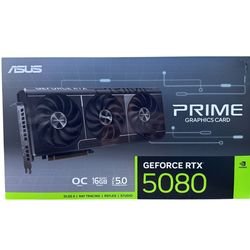 ASUS Prime NVIDIA GeForce RTX 5080 OC Edition 16GB GDDR7 Graphics Card