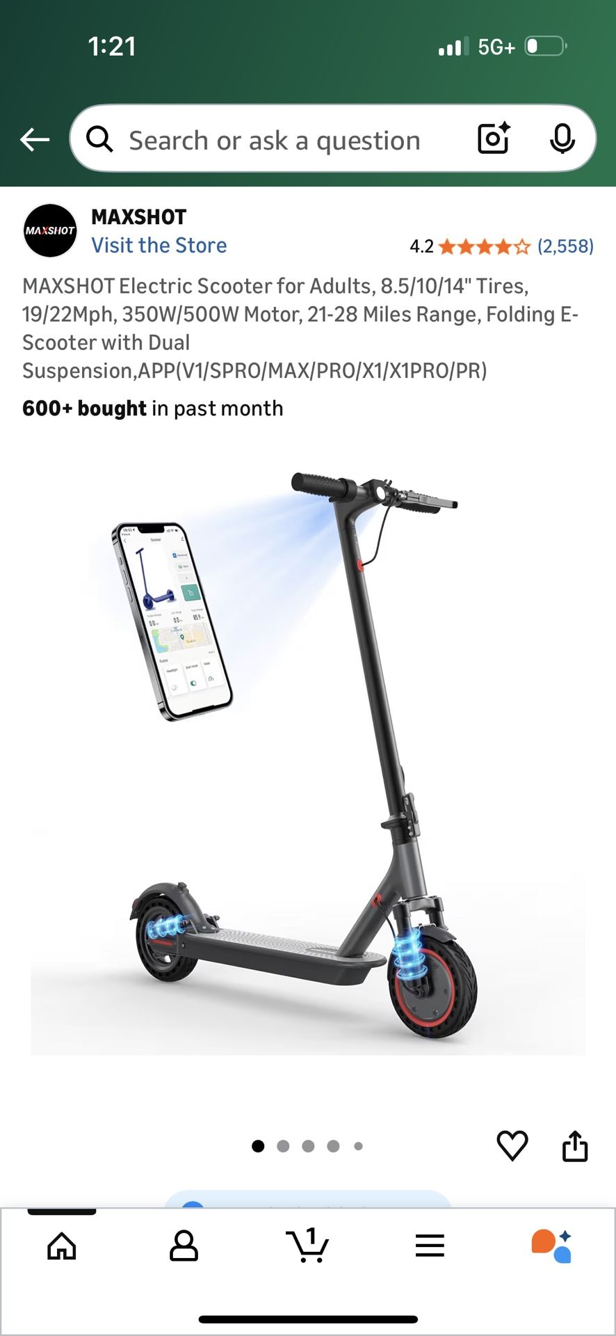 Electric Scooter (MaxShot V7) (New)