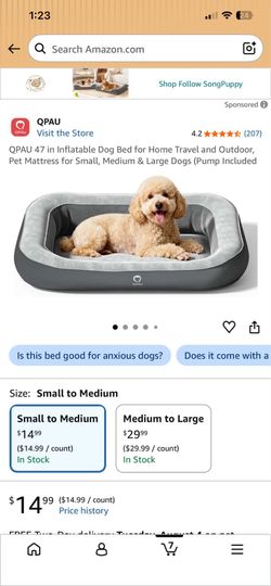 Inflatable Dog Bed for Home Travel and Outdoor
