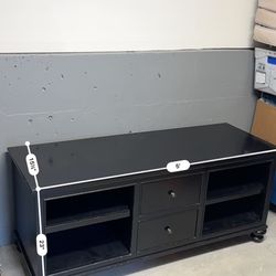 FREE COSTCO  **Solid Black Console TV Table w/2 Deep Drawers From COSTCO