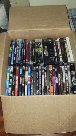Box of dvds movies