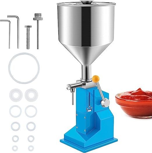 Hanchen Liquid Filling Machine Manual Bottle Filler 5-55ml SUS304 Bottling Machine for Water Oil Lipgloss Lotion Honey Cream CE Certificate