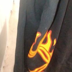 Black & Orange Hoodie Xl