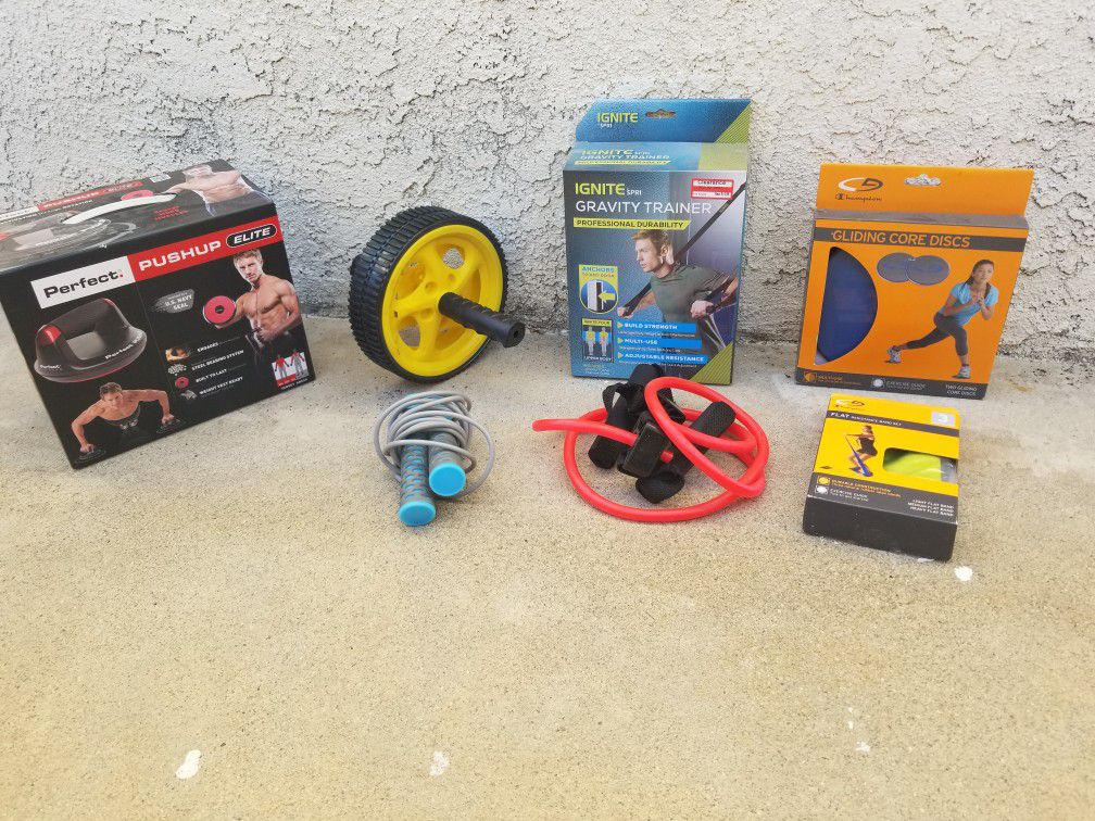 Barely Used At Home Gym Workout Equipment Bundle