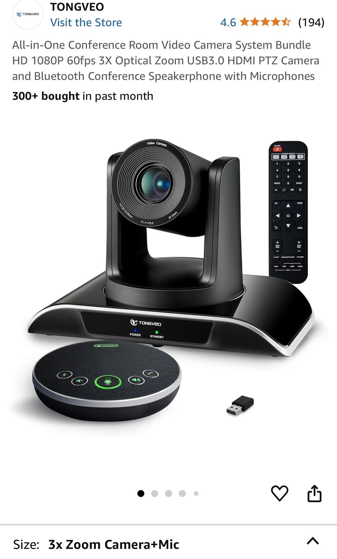 All in One Conference Room Video Camera System Bundle HD 1080P