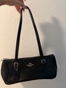 Coach Black Patent Leather Shoulder Bag