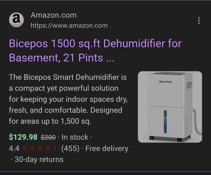 Bicepos Dehumidifier