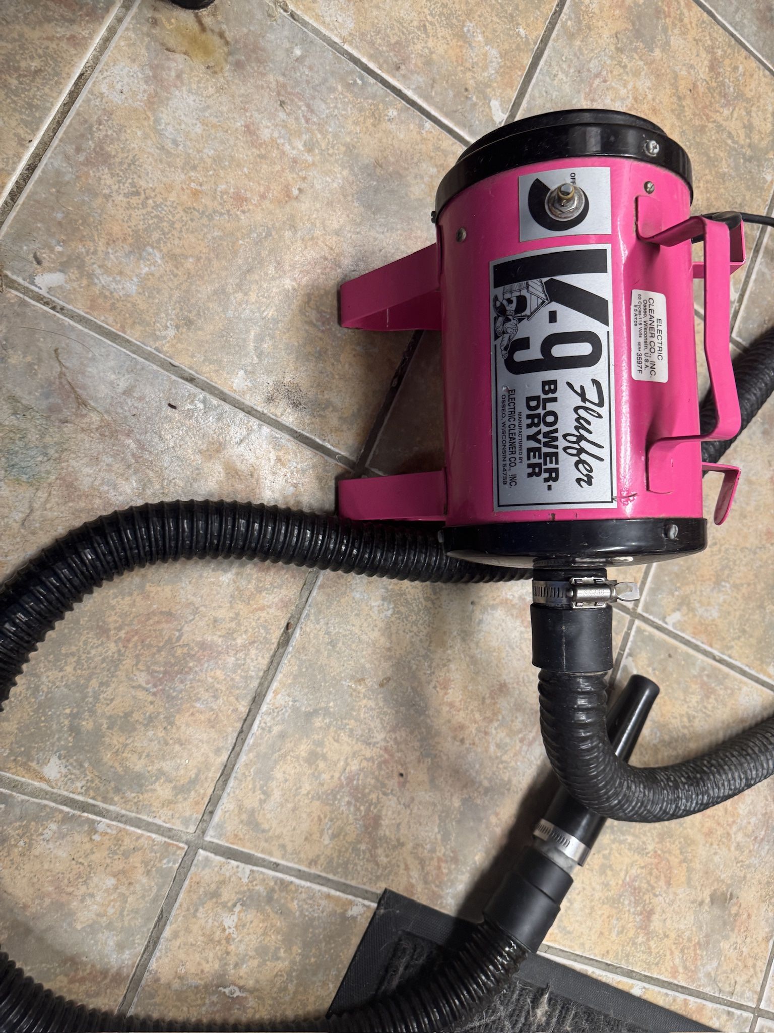 K-9 Fluffer Variable Speed Dryer, Pink