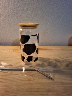Cow print cup