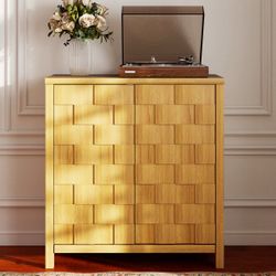 31.5 inch Wood Cabinet with Adjustable Shelves