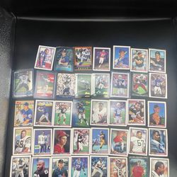 39 football/baseball trading cards by bowman