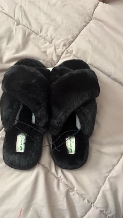 Honeyden black slippers woman size 7-8