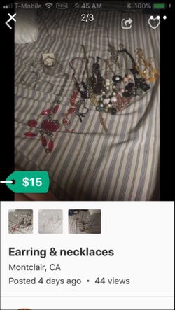 Earring & necklaces