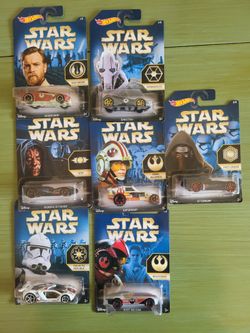 Hot Wheels Star Wars 2015 Exclusive Bundle Set of 7 Die Cast Cars