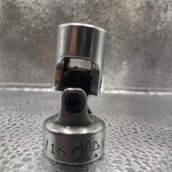 MAC Tools Drive 11/16” Chrome Universal Socket XU226 6 Point USA Made Vintage