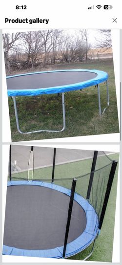 Mikinona 1Pc Trampoline Replacement Cushion Durable Protective Cover for Round Trampolines Tear Resistant Design Prevents Injuries During Play for Ind
