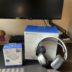 Ps5 External Hard Drive + Pulse Headset 